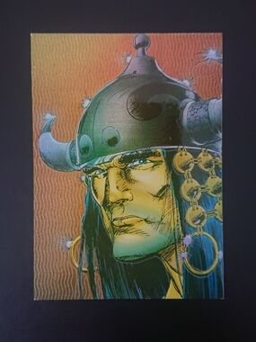 1995 Comic Images - Chromium Conan III - M5 Horned Helmet - Magnachrome Card
